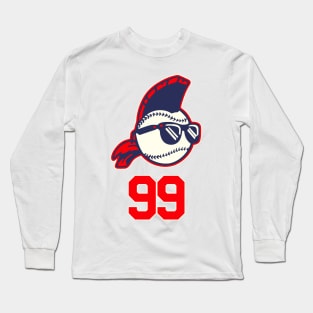 Ricky 'Wild Thing' Vaughn Jersey (Front/Back Print) Long Sleeve T-Shirt